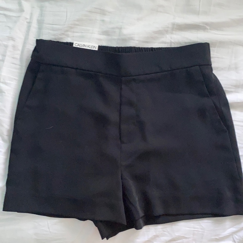 black calvin klein dress shorts